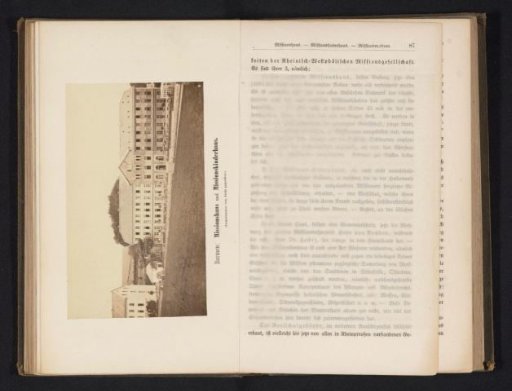 View of the building of the Rhineland Missionary Society in Barmen