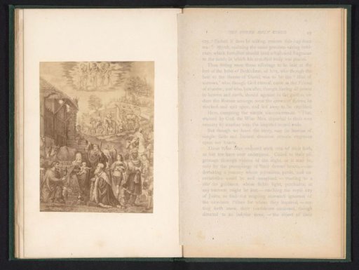 Photographic reproduction of a print depicting the Adoration of the Magi