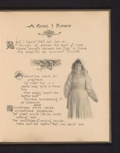 Portrait of an Unknown Girl in a White Dress and with a White Head Cover