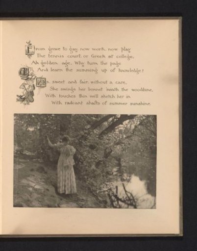 Woman at a Waterside with Trees