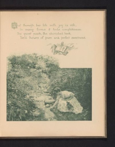 Woman Crouching by a Stream