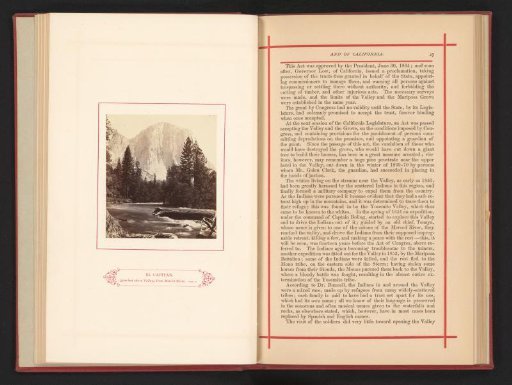 View of El Capitan in the Yosemite Valley