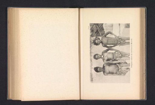 Portrait of three men of the Mobali near Monveda