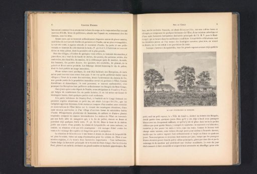 Photographic reproduction of a drawing, depicting a military training camp in Kinshasa