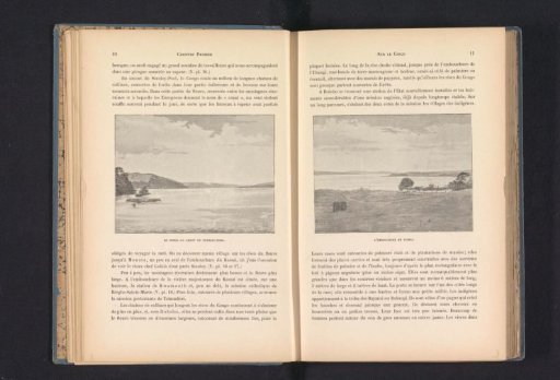 Photographic reproduction of a drawing, depicting a view of the mouth of the Kasaï