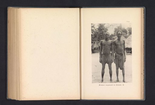 Portrait of two Ngbandi men in Bokula