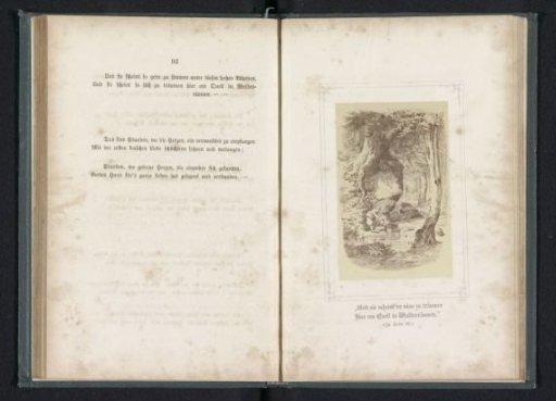 Photographic reproduction of a print of a woman with two jugs by a river