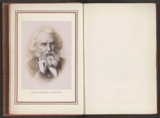 Photographic reproduction of a portrait of Henry Wadsworth Longfellow