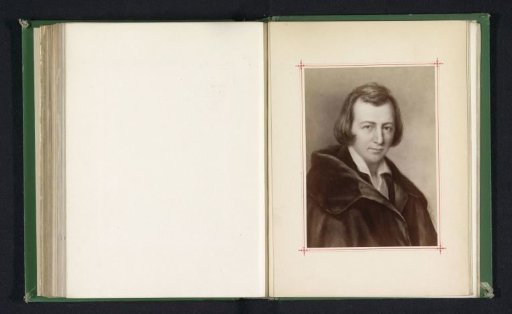 Photographic reproduction of a portrait of Heinrich Heine