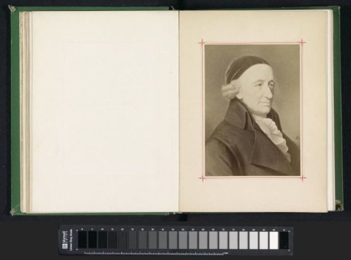 Photographic reproduction of a portrait of Christoph Martin Wieland by Albert Gräfle (possibly)