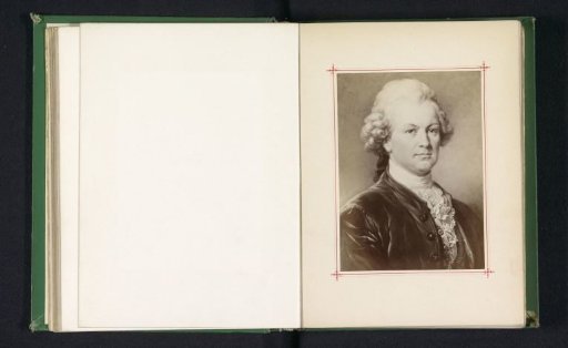 Photographic reproduction of a portrait of Gotthold Ephraim Lessing by Carl Jäger