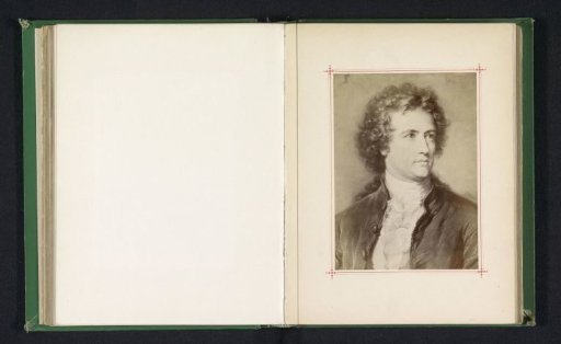 Photographic reproduction of a portrait of Johann Wolfgang von Goethe by Carl Jäger