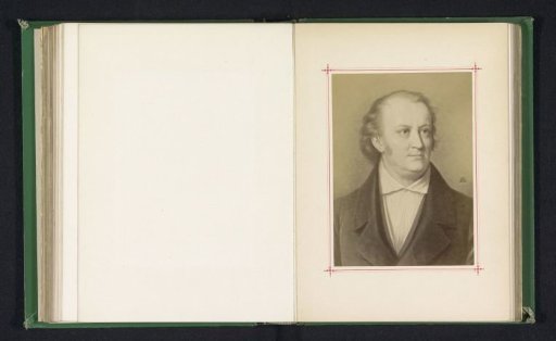 Photographic reproduction of a portrait of Johann Paul Friedrich Richter, better known as Jean Paul, by Albert Gräfle