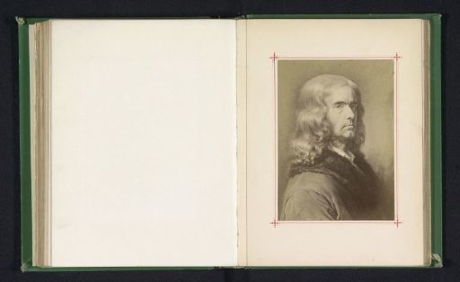 Photographic reproduction of a portrait of Adelbert von Chamisso by Carl Jäger