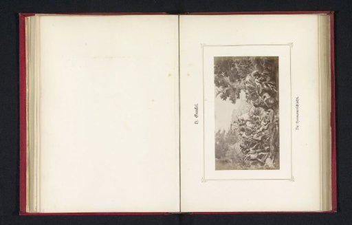 Photographic reproduction of a painting depicting the Battle of the Teutoburg Forest