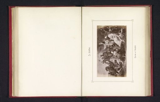 Photographic reproduction of a painting depicting Caliph Harun al-Rashid receiving a delegation from Charlemagne in Baghdad