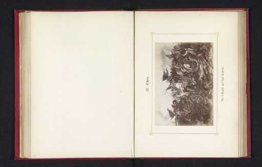 Photographic reproduction of a painting depicting the Battle on the Lechfeld