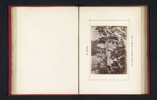 Photographic reproduction of a painting depicting Alexander the Great at Susa