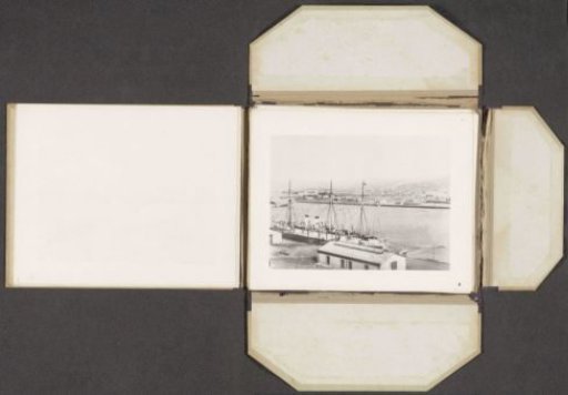 View of Port Arthur, with a three-master in the foreground
