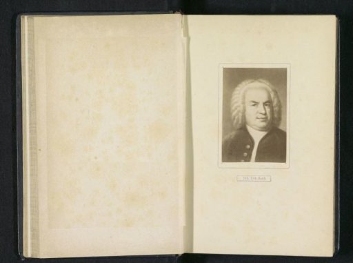 Photographic reproduction of a portrait of Johann Sebastian Bach
