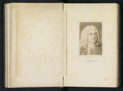 Photographic reproduction of a portrait of Georg Friedrich Händel