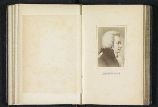 Photographic reproduction of a portrait of Wolfgang Amadeus Mozart