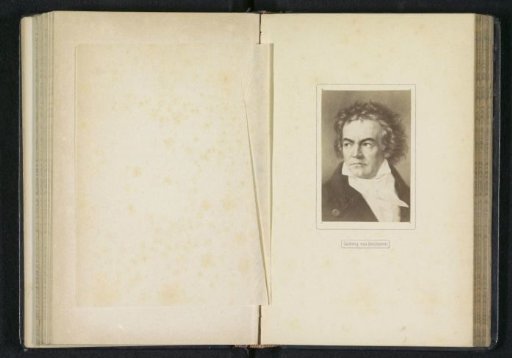 Photographic reproduction of a portrait of Ludwig van Beethoven