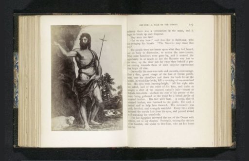 Photographic reproduction of a painting depicting John the Baptist