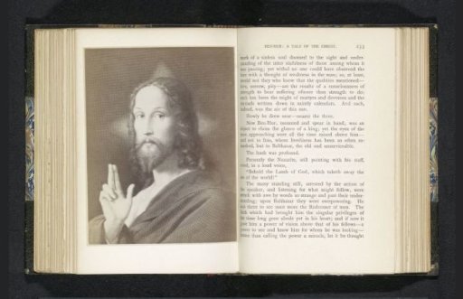 Photographic reproduction of a print depicting Christ