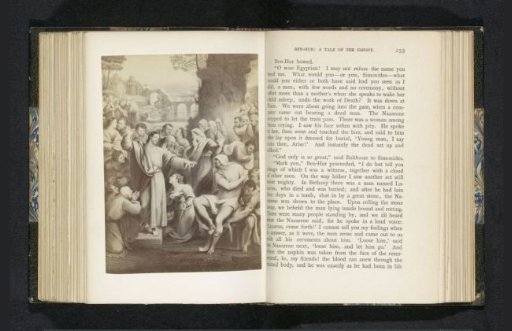 Photographic reproduction of a print depicting Christ raising a man from the dead