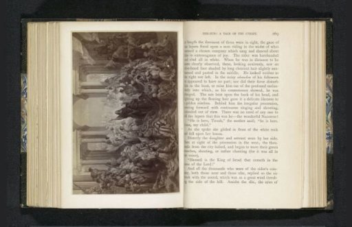 Photographic reproduction of a painting depicting Christ preaching among his followers