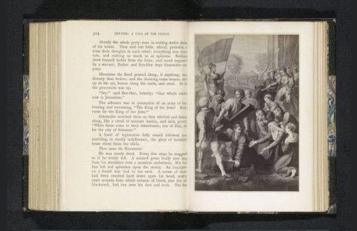 Photographic reproduction of a print after a painting depicting Christ falling under the cross