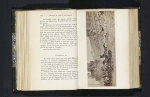 Photographic reproduction of a painting depicting chariot races in the Circus Maximus in Rome