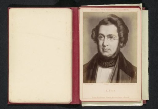 Photographic reproduction of a portrait of Adolphe Adam by Eugen Felix