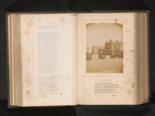 View of the Palace of Holyroodhouse in Holyrood