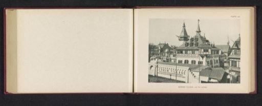 View of a reconstructed German village at the World's Columbian Exposition in Chicago in 1893