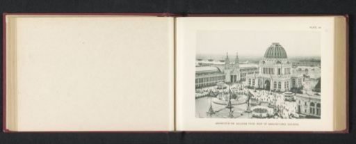 View of the Administration Building, designed by Richard Morris Hunt, at the World's Columbian Exposition in Chicago in 1893