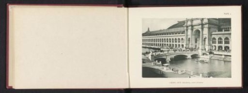 View of the entrance to the Fine Arts Building during the World's Columbian Exposition in Chicago in 1893