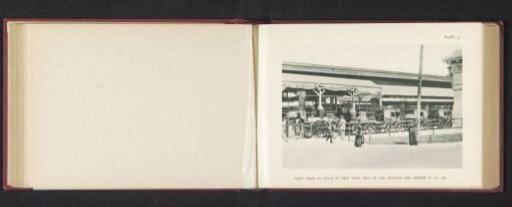 First train to run on the Mohawk & Hudson Railroad, exhibited at the World's Columbian Exposition in Chicago in 1893