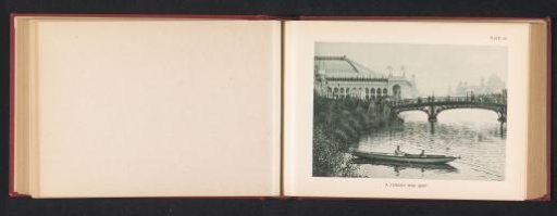 Rowing boat from Turkey in the water at the World's Columbian Exposition in Chicago in 1893