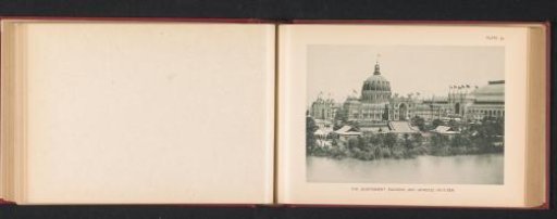 View of the United States Exhibition Building and the Japanese Pavilion at the World's Columbian Exposition in Chicago in 1893