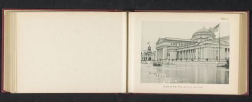 View of the Palace of Fine Arts at the World's Columbian Exposition in Chicago in 1893
