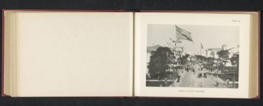 View of the street with the state pavilions during the World's Columbian Exposition in Chicago in 1893