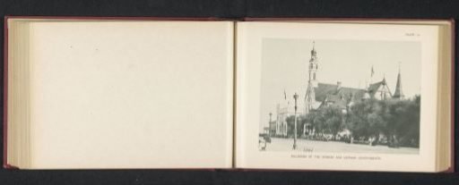 Buildings of Spain and Germany at the World's Columbian Exposition in Chicago in 1893