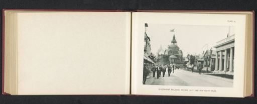 Street with country pavilions at the World's Columbian Exposition in Chicago in 1893