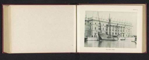 Replica of the Santa Maria, a sailing ship of Christopher Columbus, at the World's Columbian Exposition in Chicago in 1893