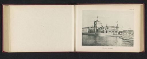 Krupp firm pavilion with weapons at the World's Columbian Exposition in Chicago in 1893