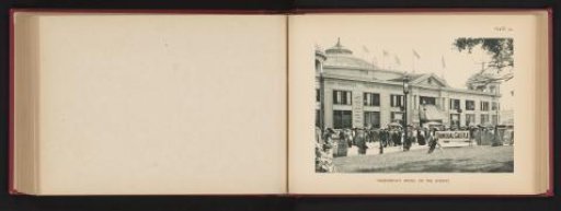View of the zoo of Gottfried Hagenbeck at the World's Columbian Exposition in Chicago in 1893