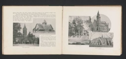 Photomontage of two churches in Colorado Springs