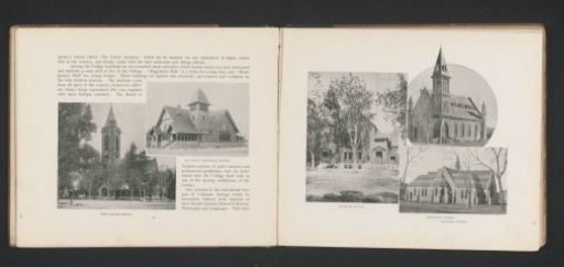 Photomontage of three churches in Colorado Springs